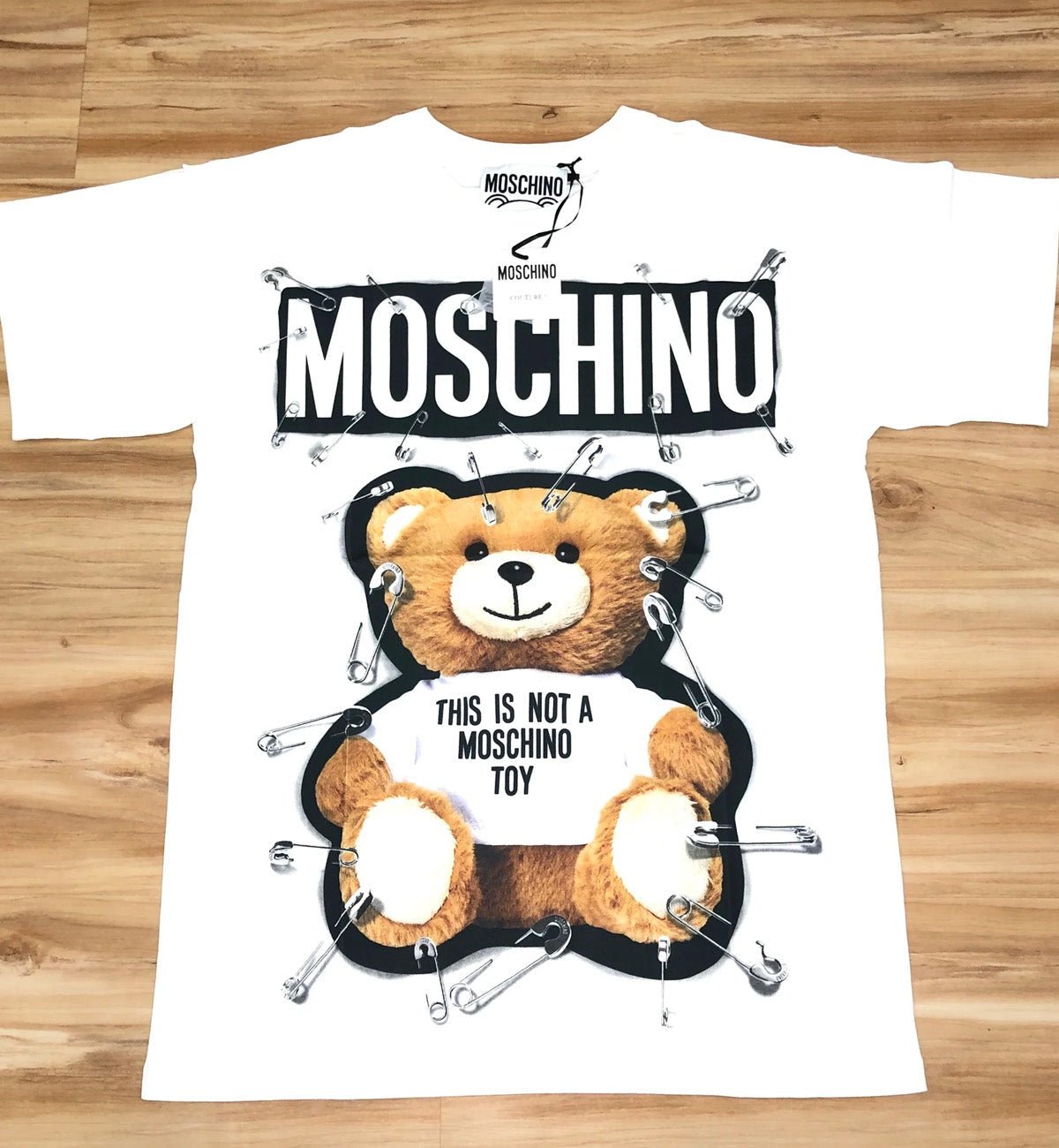 Moschino Couture White Pin Bear Tee