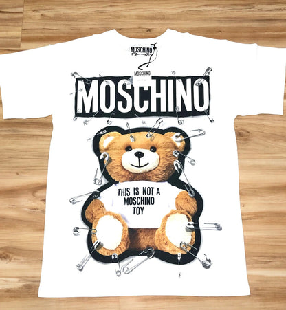 Moschino Couture White Pin Bear Tee