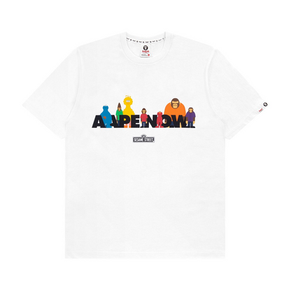 AAPE by BAPE x Sesame Street White Tee